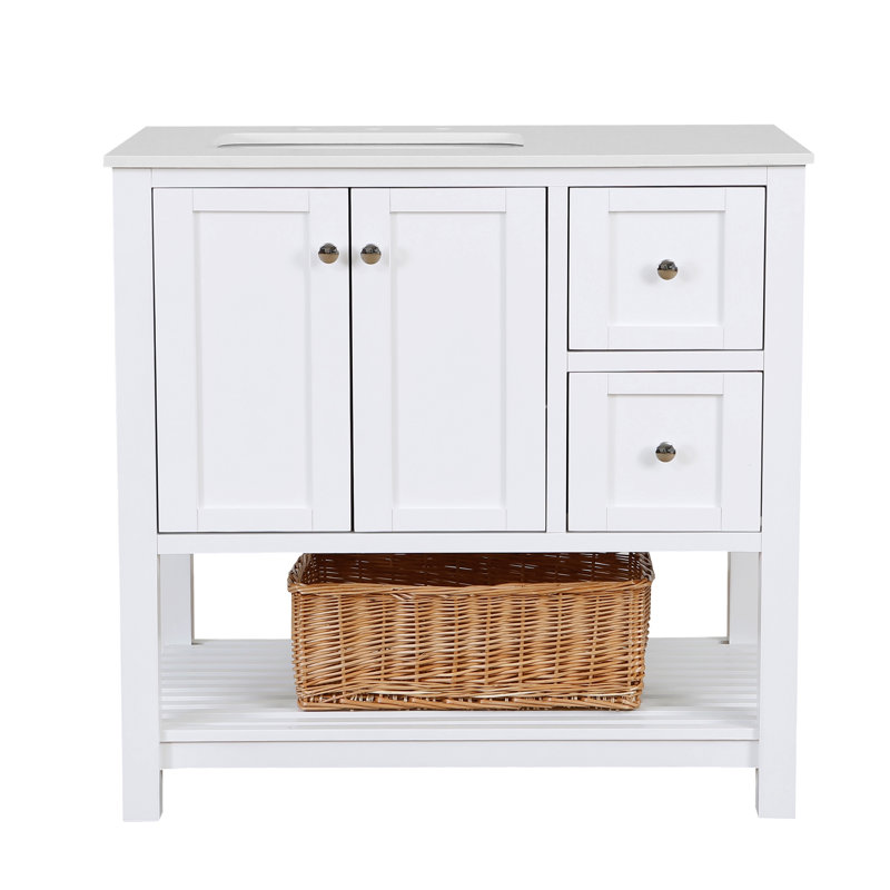 Binne Open 36" Single Bathroom Vanity Set & Reviews Joss & Main